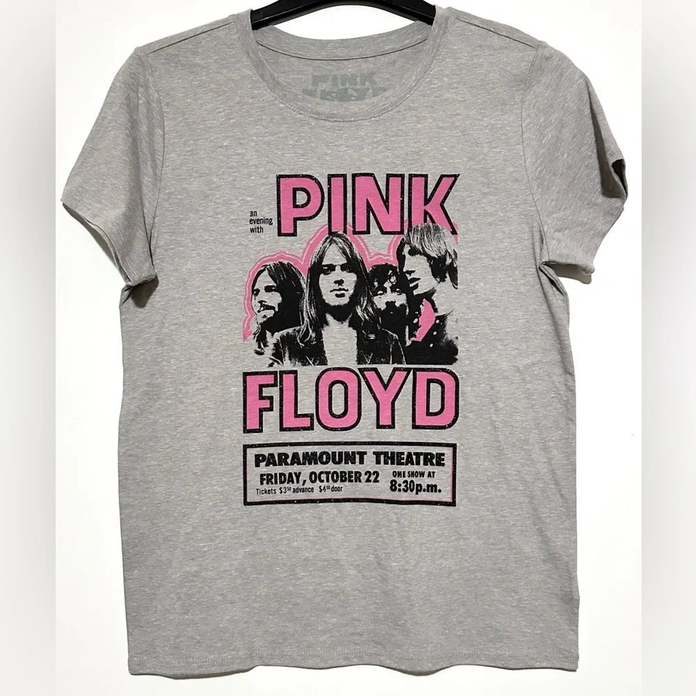 Lucky Brand Pink Floyd Tee NWT Gray Small - Picture 4 of 6